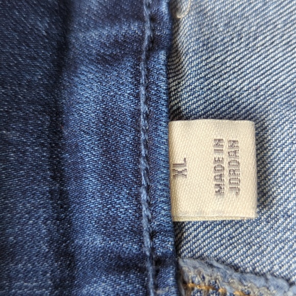 Style & Co. Straight Leg Distressed Whiskering Jeans XL Blue - Picture 4 of 16